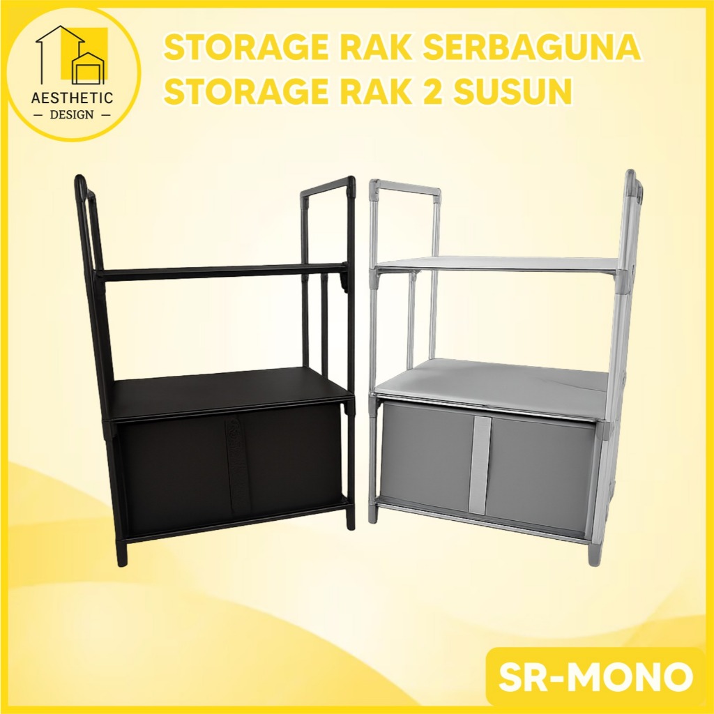 Jual Storage rak serbaguna Storage Rack 2 susun | Shopee Indonesia