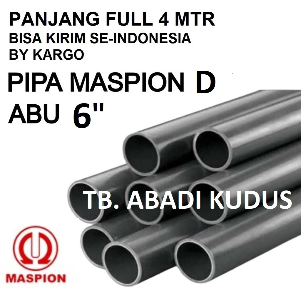 Jual Pralon Pvc Pipa Air MASPION D ABU 6