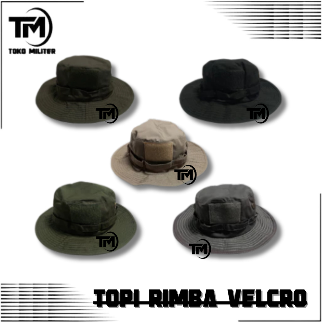 Jual Topi Rimba Army | Topi Jungle Hat Tactical | Topi Gunung Outdoor ...