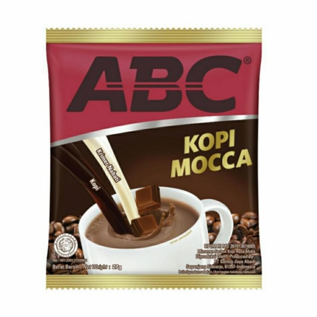 Jual Kopi ABC Mocca 1 Renceng 10 PCS Coffee instan gula Robusta bubuk ...