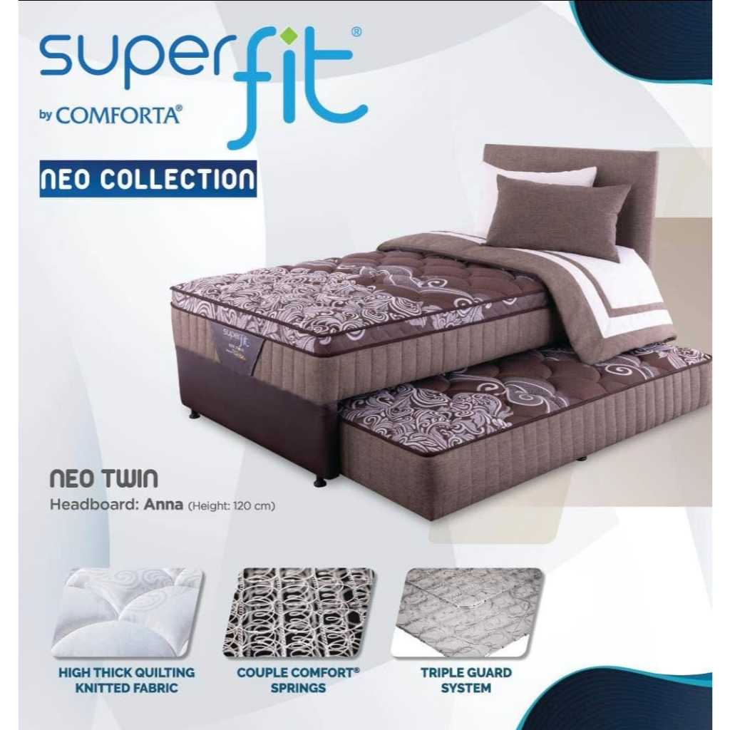 Jual Superfit Springbed Neo Twin 2in1 Kasur Fullset | Shopee Indonesia