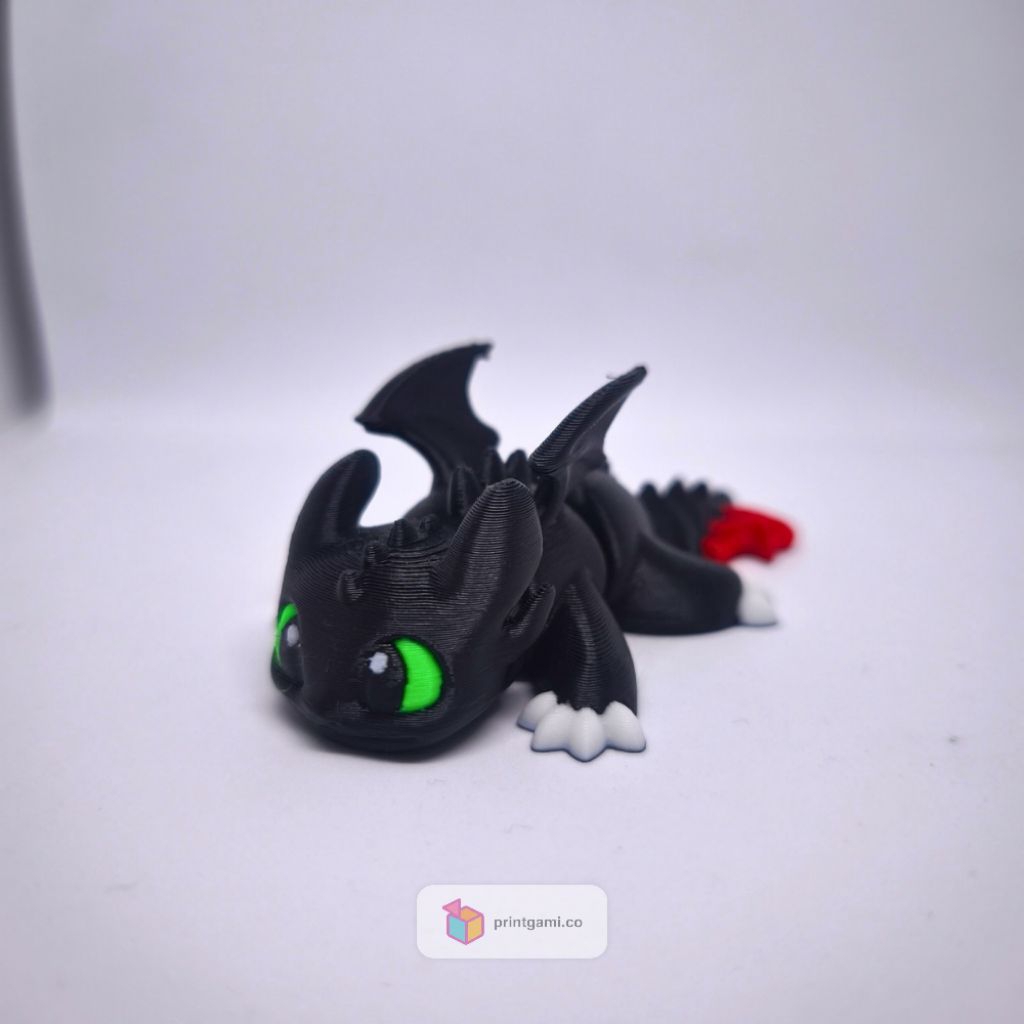 Jual Gantungan 3D Print Toothless Night Fury Lucu Naga Hitam HTTYD ...