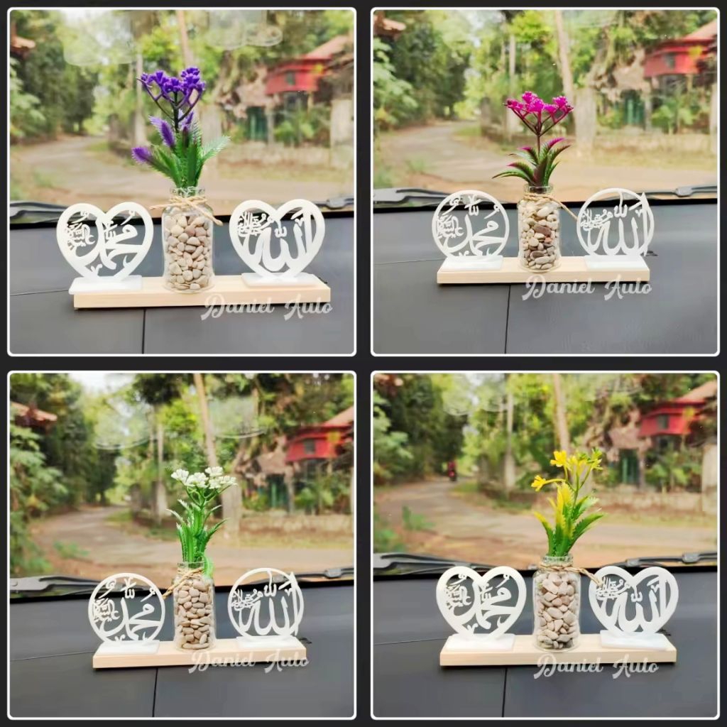 Hiasan Dashboard mobil Pot Islami Allah muhammad model A