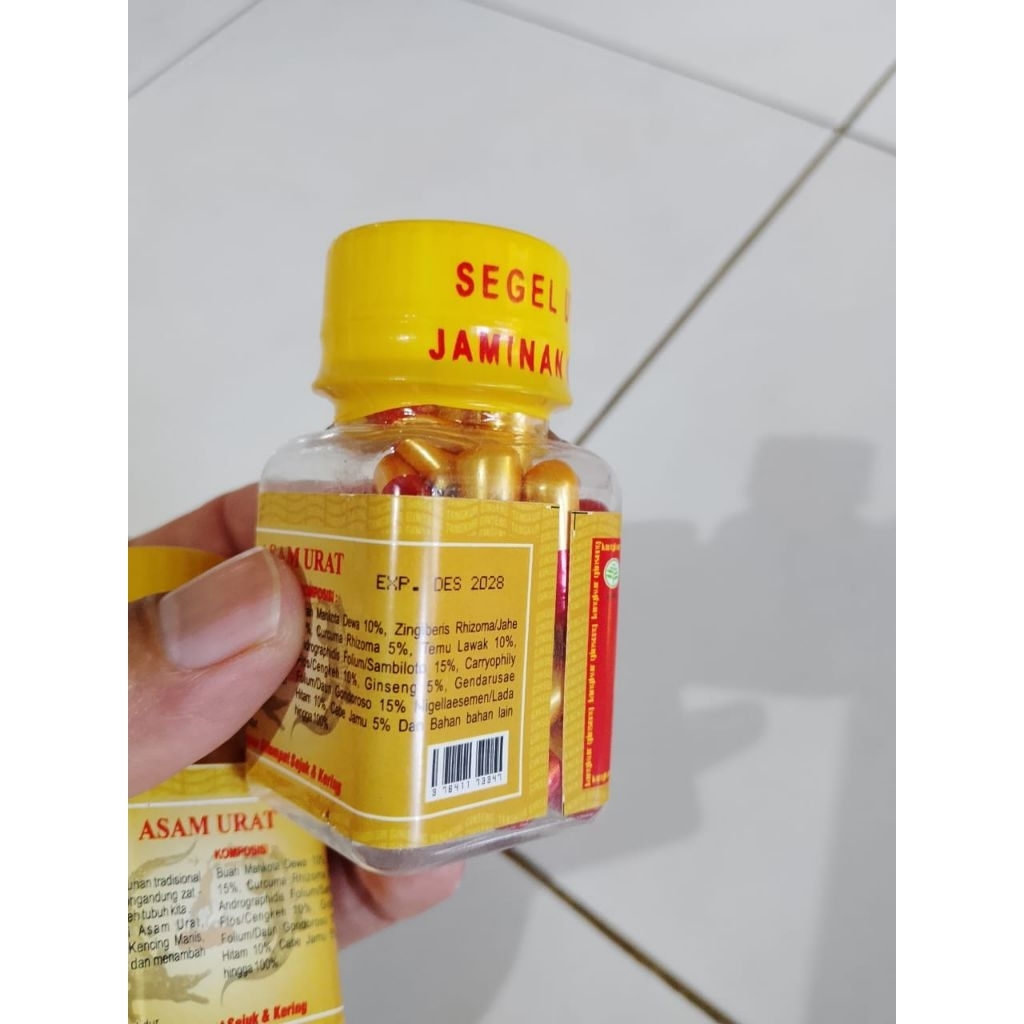 Jual Jamu Kapsul Tangkur Botolan Ginseng (Asam Urat) | Shopee Indonesia