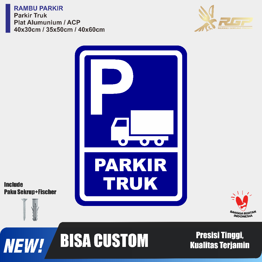 Jual Rambu Parkir Truck Mobil Besar - Plat Alumunium | Shopee Indonesia