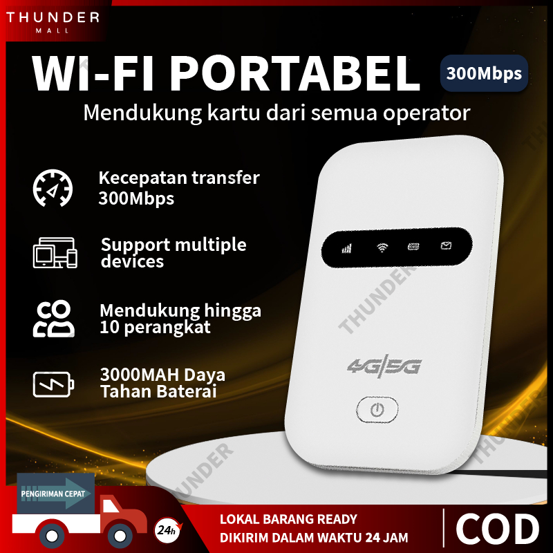 Jual Modem Wifi Mifi 4G/5G Lte 300Mbps MIFI MODEM WIFI 4G UNLOCK ALL ...