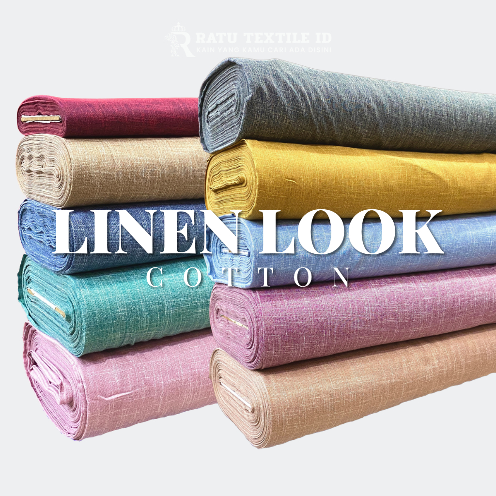 Jual Kain Katun Linen Linnen Look Premium Kain Linen Polos | Shopee ...