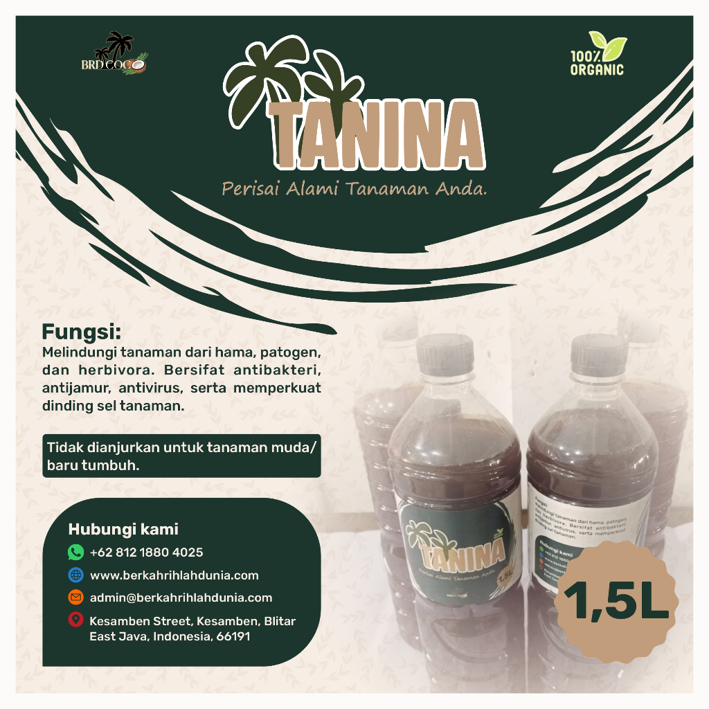 Jual TANINA 1,5L - PELINDUNG TANAMAN DARI HAMA DAN PENYAKIT | Shopee ...