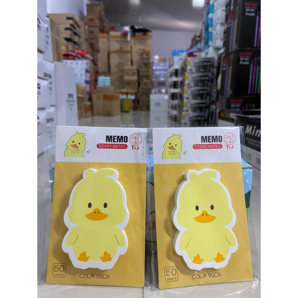 Jual Memo Sticky Notes T&J Bentuk Lucu 50 Lembar – Sticky Note Karakter ...