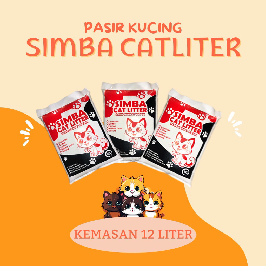 Jual SIMBA CAT LITTER - PASIR GUMPAL WANGI 12L | Shopee Indonesia