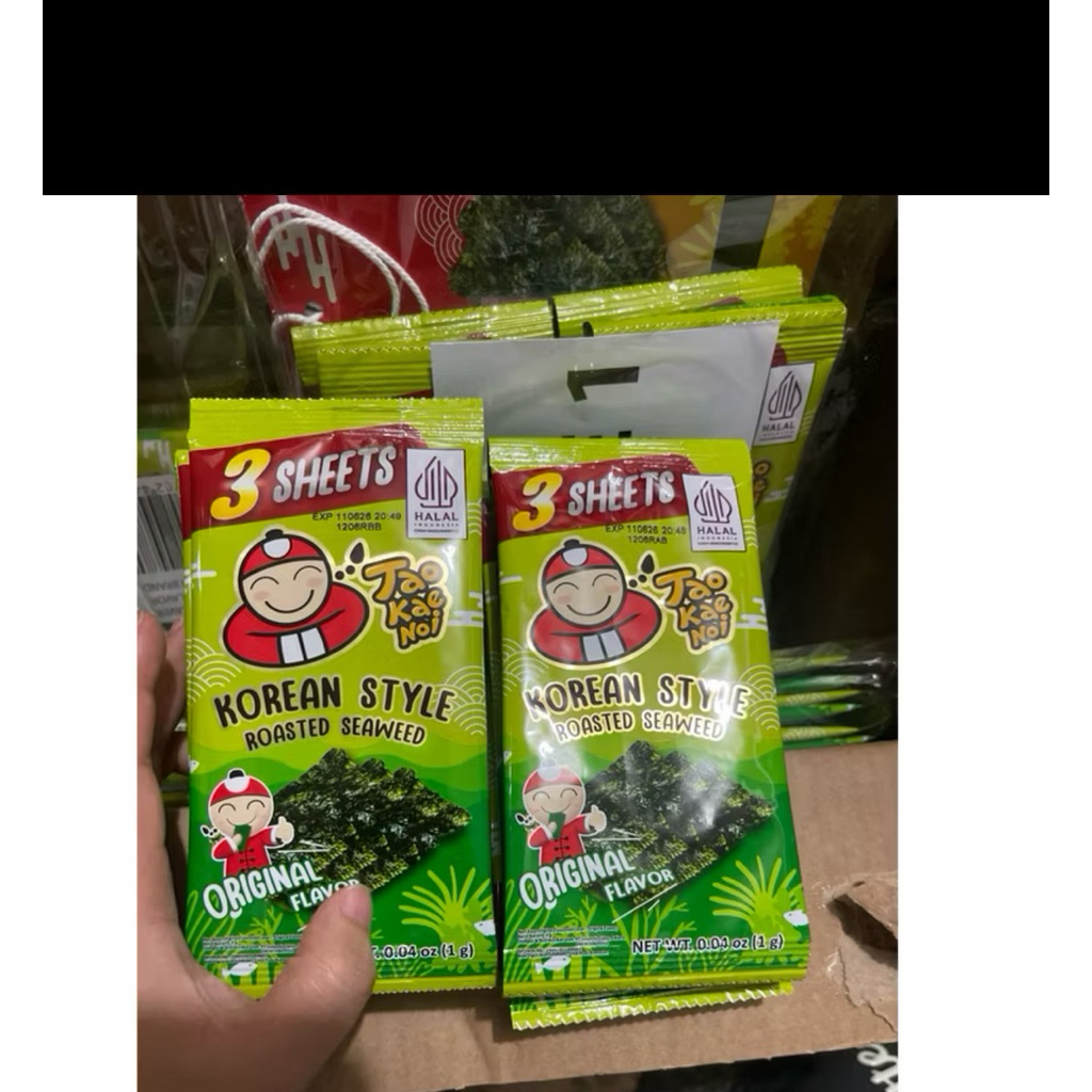 Jual Tao Kae Noi Korean style rumput laut original 6pcs | Shopee Indonesia