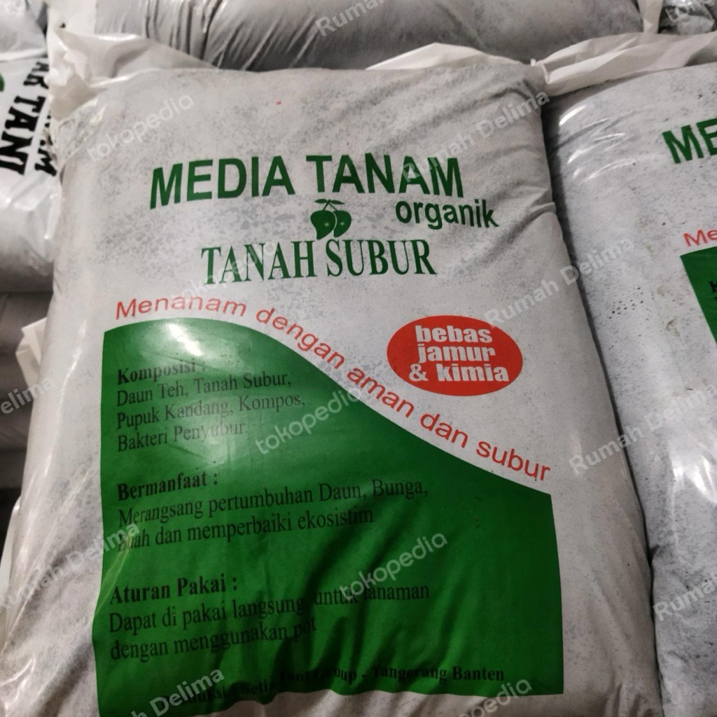 Media Tanam Organik Tanah Subur Hijau | Biru