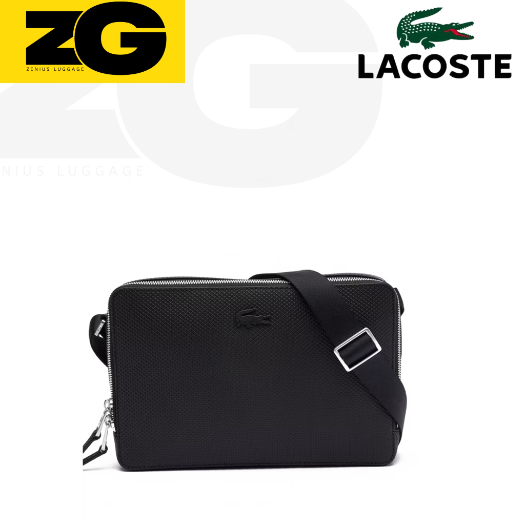 Jual Tas sling bag LACOSTE pria leather original | Shopee Indonesia