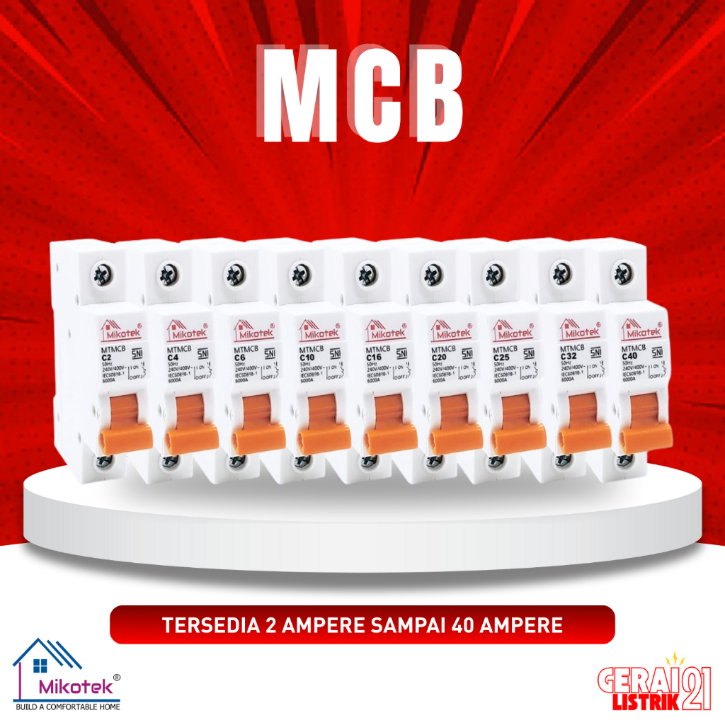Jual GL21 - MCB 1 Phase 2A-40A Terminal Listrik - Aman Hemat Energi ...