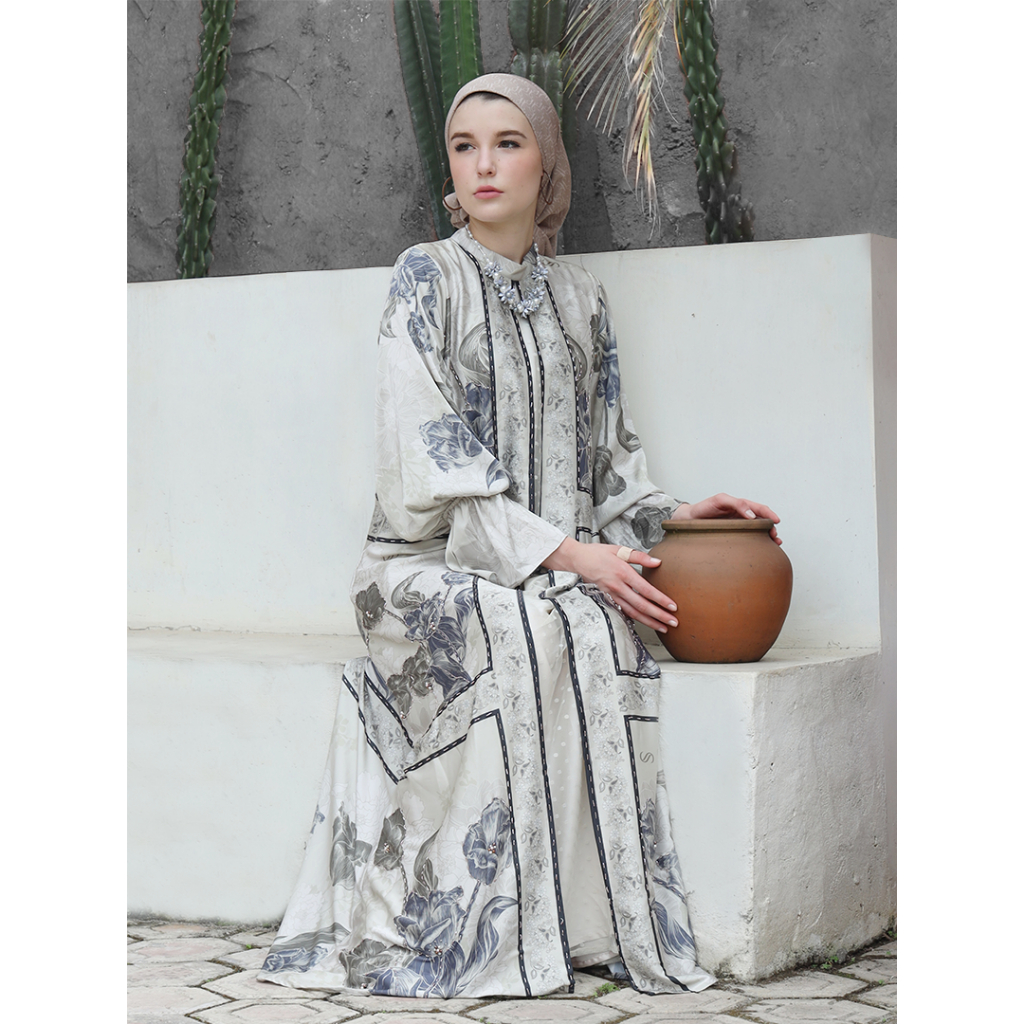 Jual KARIMAKE X SARAE - Dione Dress Color Woodland | Shopee Indonesia