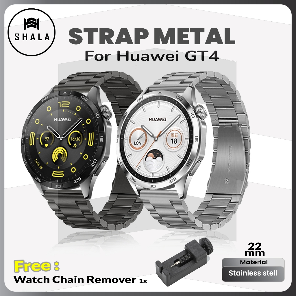 Jual Tali Strap Rantai Stainless Jam Tangan Smartwatch GT 4 5 Pro ...