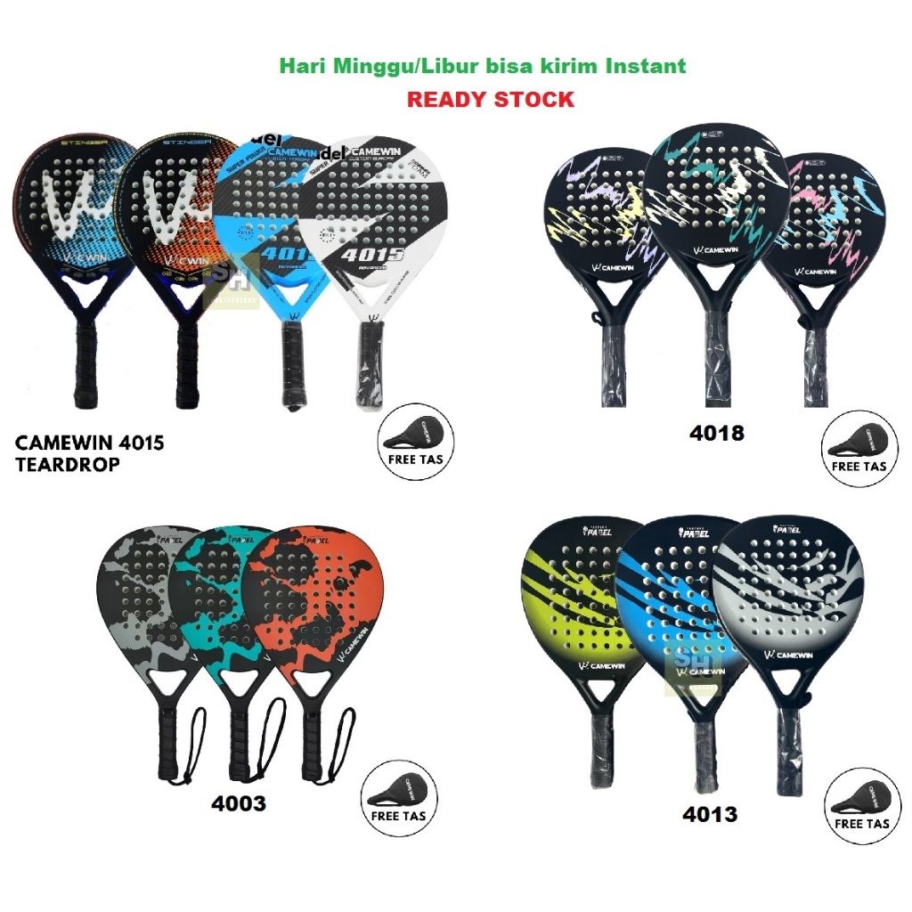 Jual Raket Padel CAMEWIN 4018 4015 4013 4003 Stinger Racket High ...