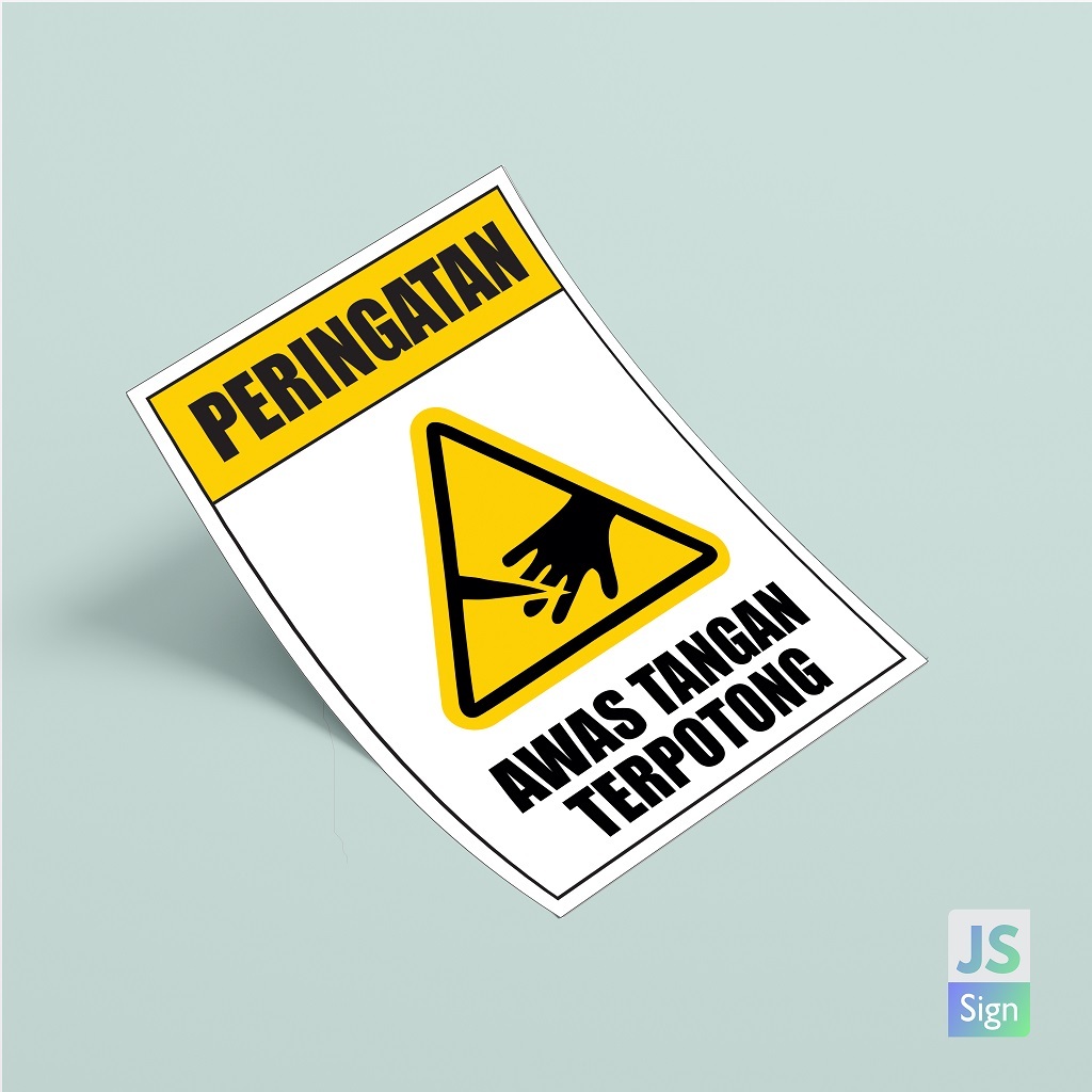 Jual STICKER K3 SAFETYSIGN BAHAYA TERPOTONG | Shopee Indonesia