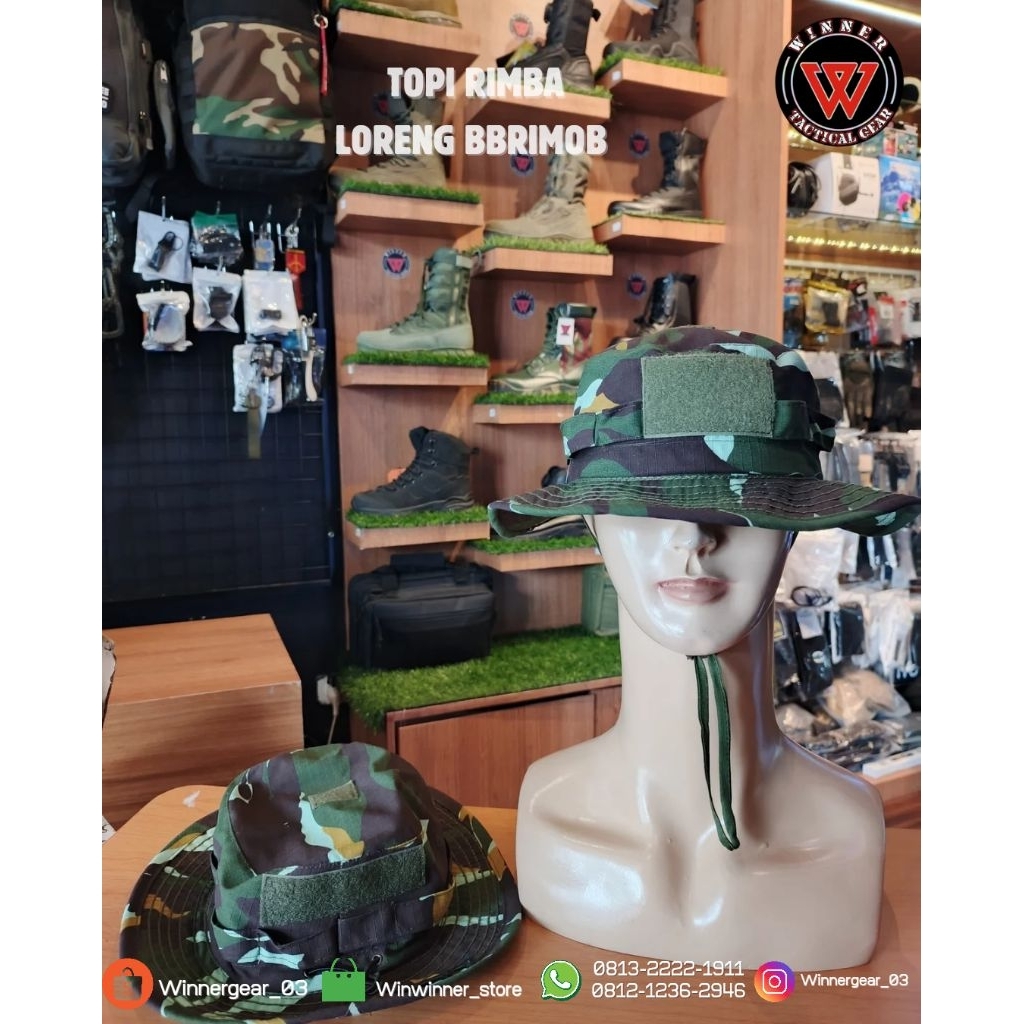 Jual Topi rimba loreng brimob | Shopee Indonesia