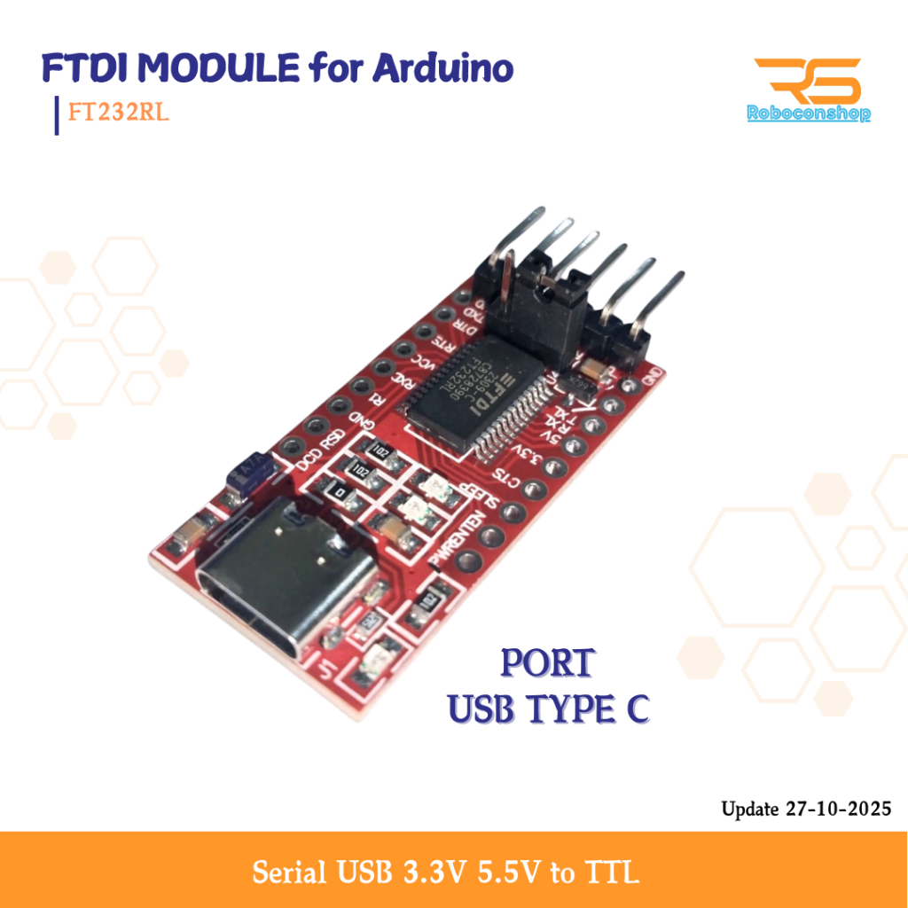 Jual FT232 FTDI Serial USB 3.3V 5.5V to TTL Adapter for arduino ...