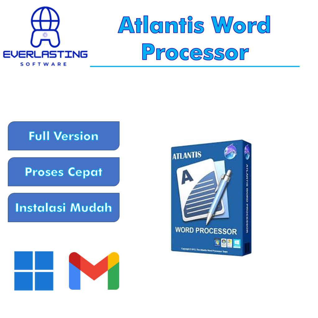Jual Atlantis Word Processor Full Version Software Pengolah Kata Full ...