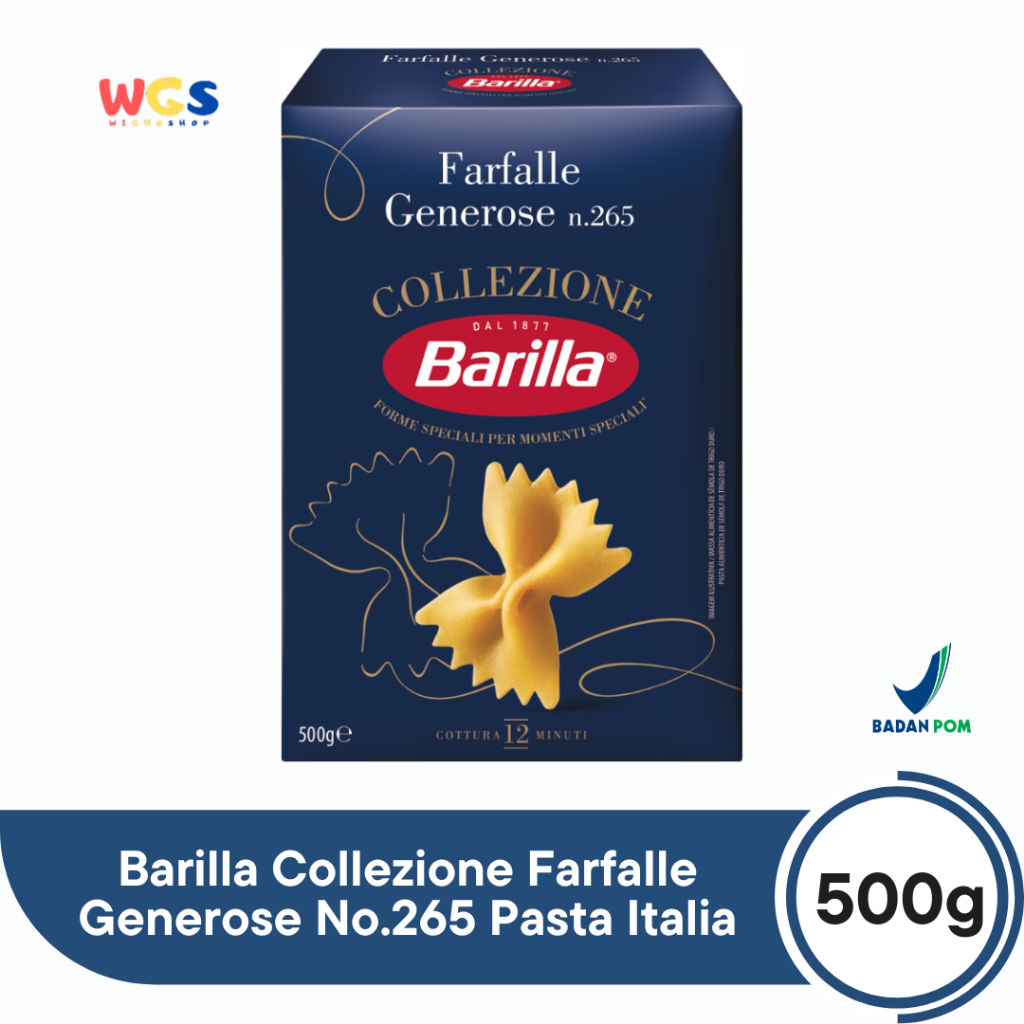 Jual Barilla Farfalle Generose No.265 Pasta Italia 500g (Durum Wheat ...