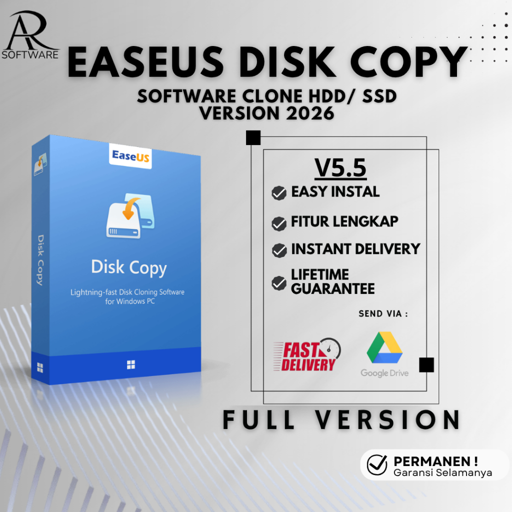 Jual EaseUS Disk Copy Technician 2026 Versi 5.5 Full Version | Lifetime ...
