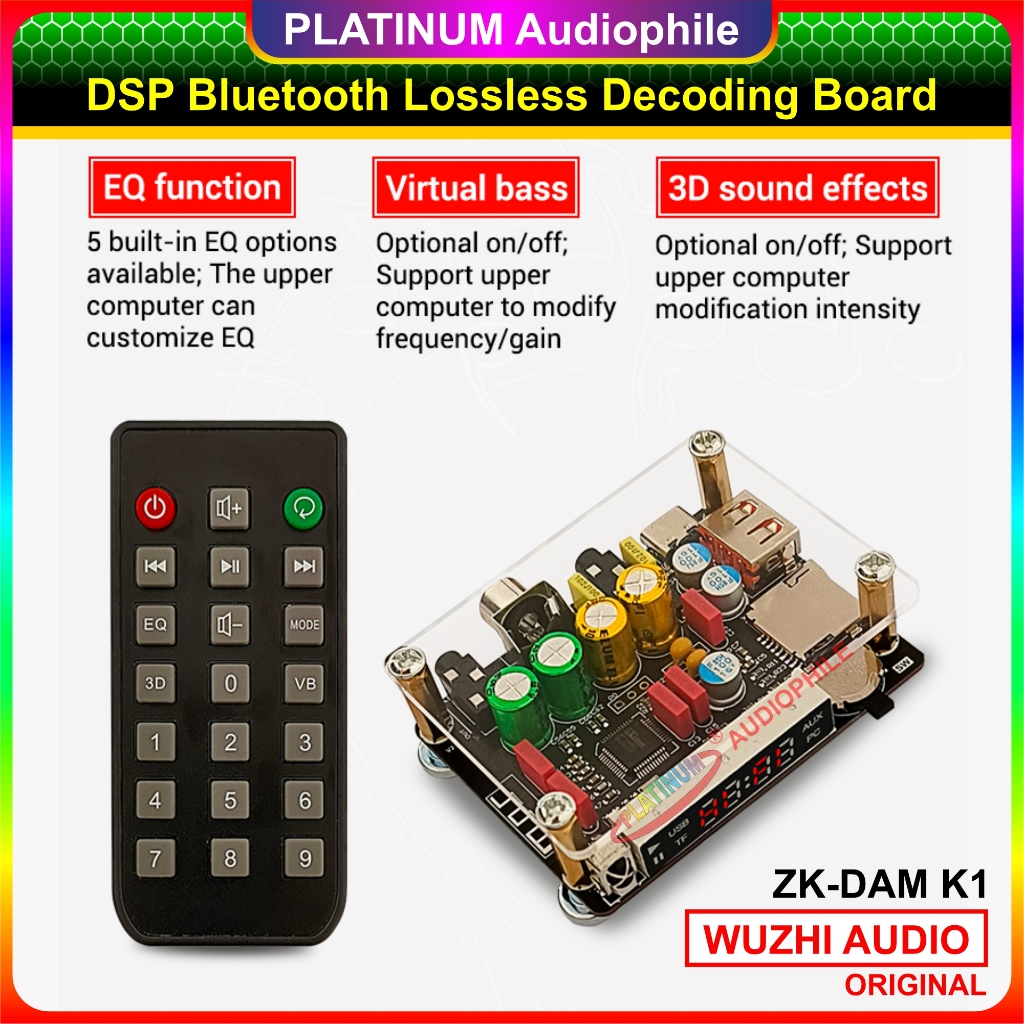 Jual Bluetooth Audio Decoding Receiver DSP Lossless Flac MP3 USB Sound ...