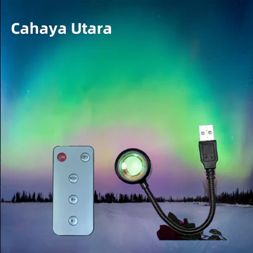 Lampu Sunset Proyektor Remote RGB Dengan Proyektor Remote Port USB Ideal Untuk Foto Luar Ruang