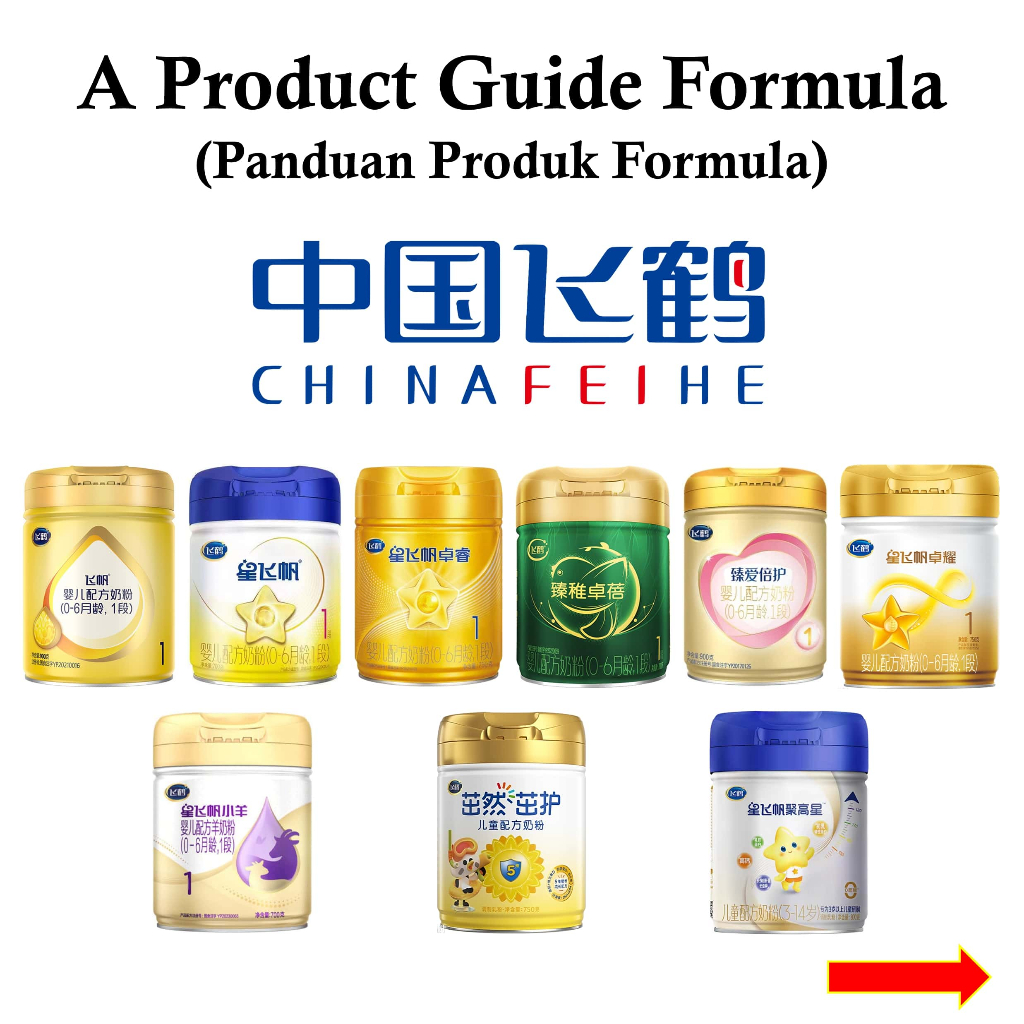 Jual A PRODUCT GUIDE - PANDUAN PRODUK SUSU FORMULA FEIHE - PENJELASAN ...
