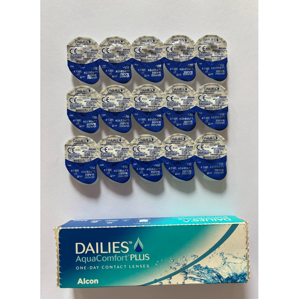 Jual Softlens Alcon Daily Comfort Plus Minus 1,5 isi : 15 pcs ( 3 strip ...