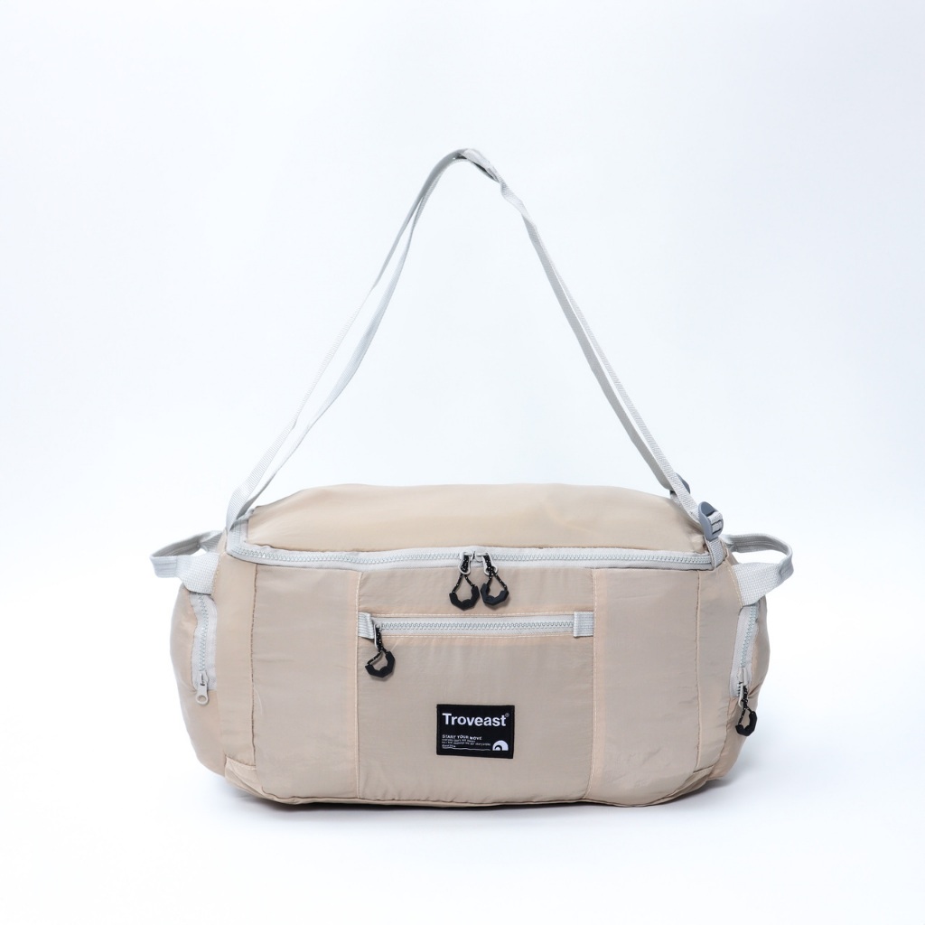 Jual Troveast Folding Bag Travelbag Lipat Safar Series Milk Tea ...