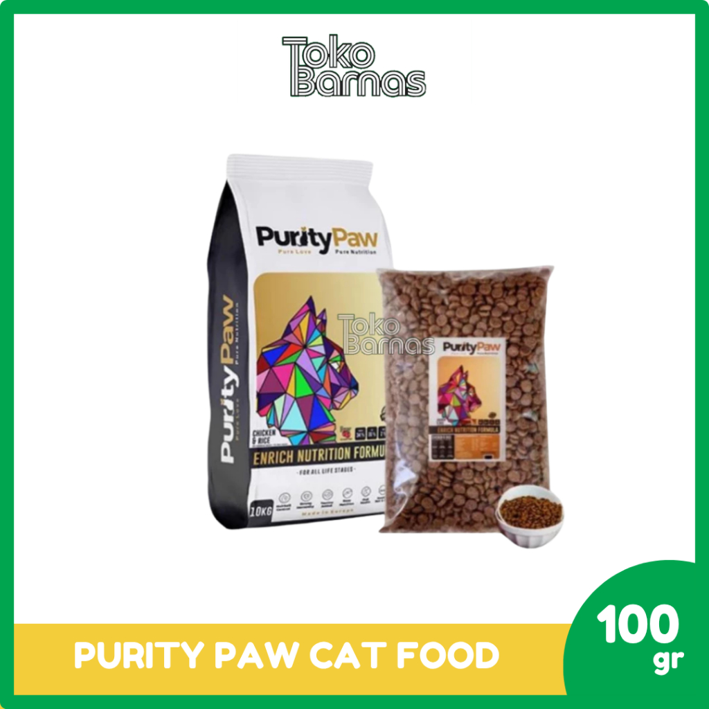 Jual Purity Paw Chicken & Rice 100 Gr Dry Food For All Life Stages ...