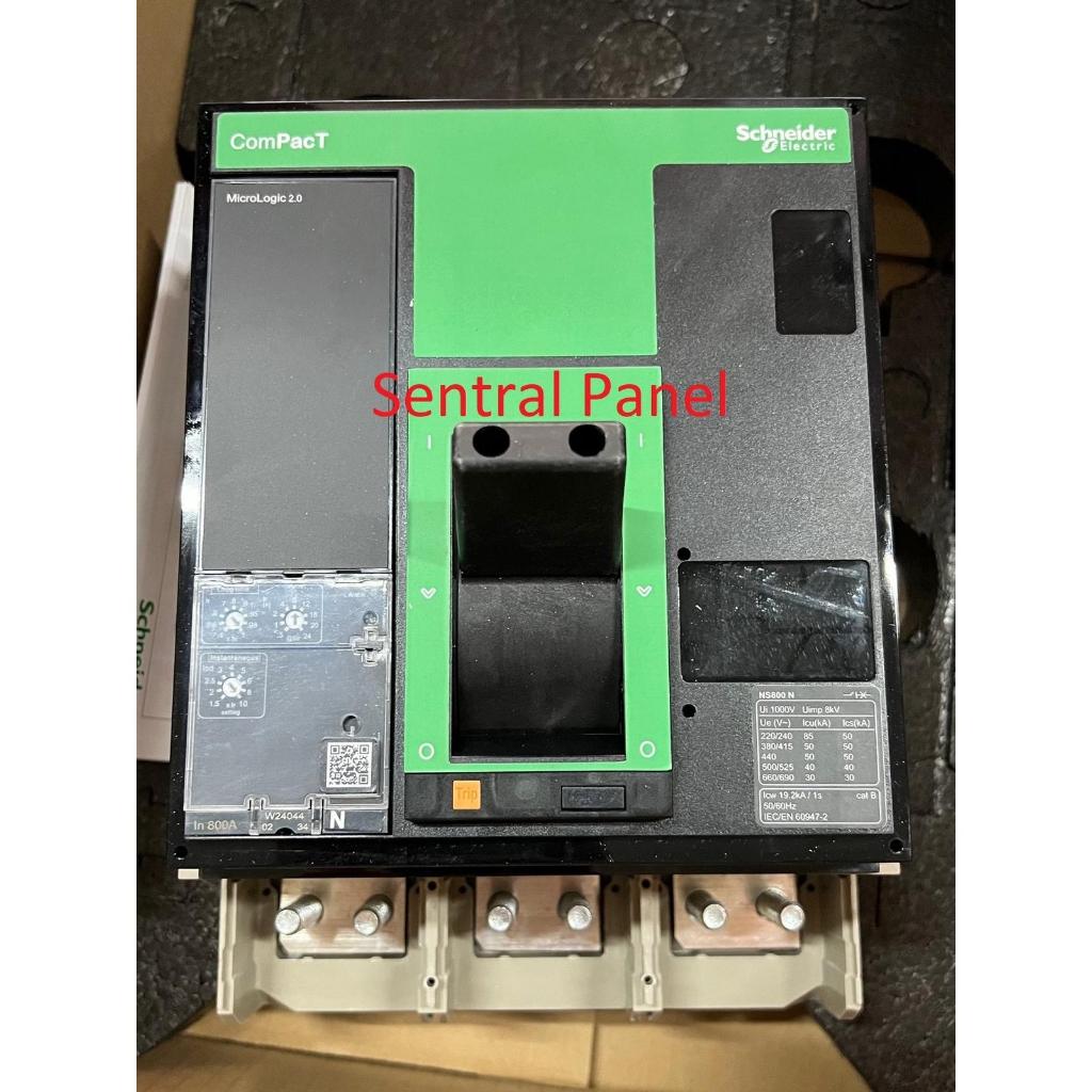 Jual SCHNEIDER MCCB NS800N NS800 NS 800 3P 800A 33466 50KA ORI manual ...
