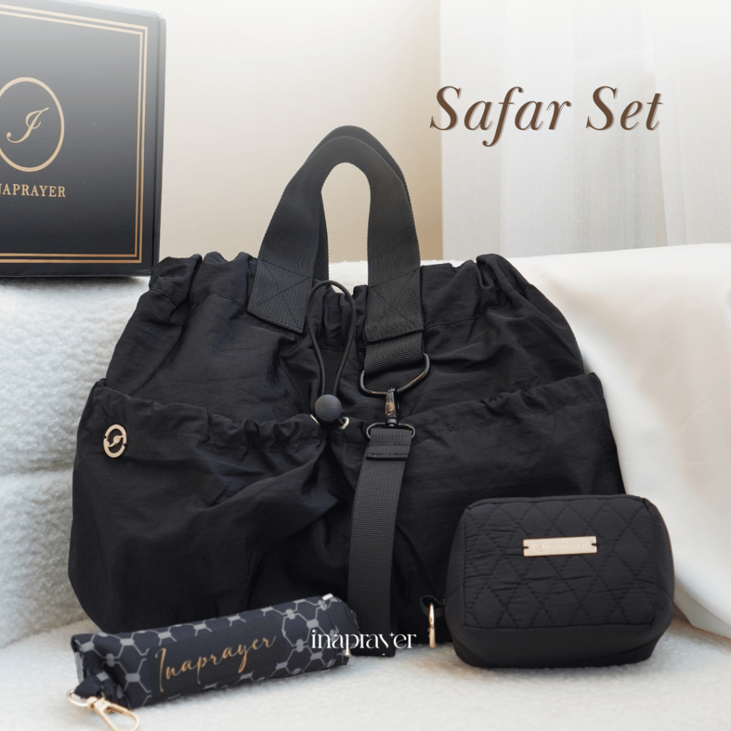 Inaprayer - Safar Set (Bag, sajadah, Travel mukena)