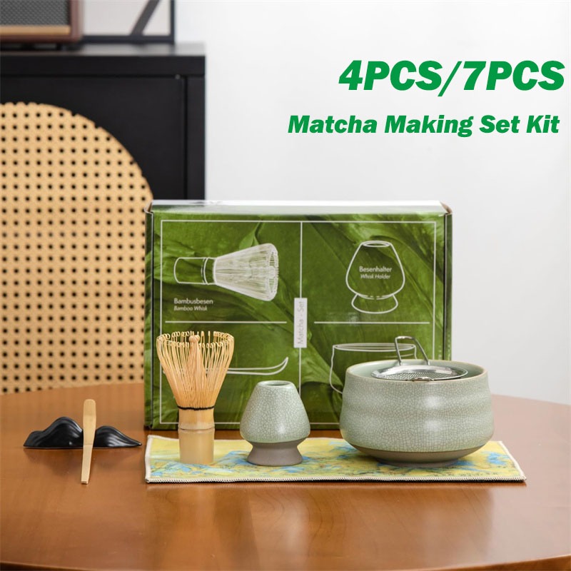 Jual Matcha Making Set Kit - 4/7Pcs Set Matcha Bowl Keramik / Chasen ...