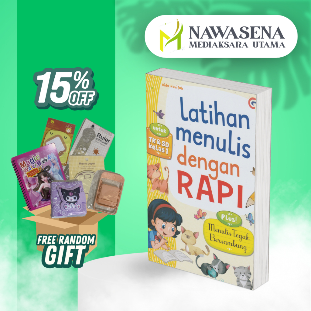 Jual BUKU LATIHAN MENULIS DENGAN RAPI untuk TK & SD Kelas 1, PLUS ...