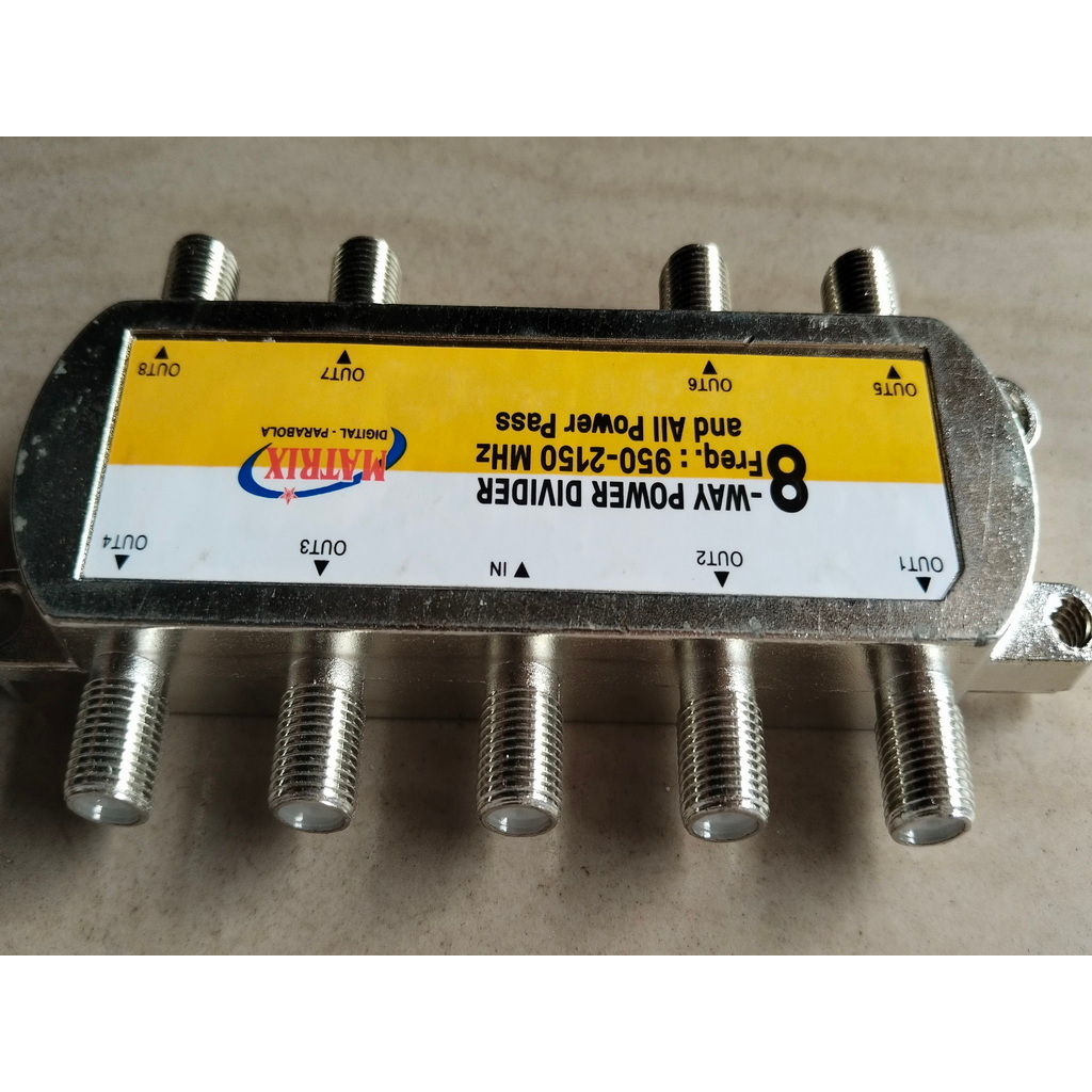 Jual RF POWER DIVIDER 8 Way MATRIX All Port Power Pass | Shopee Indonesia