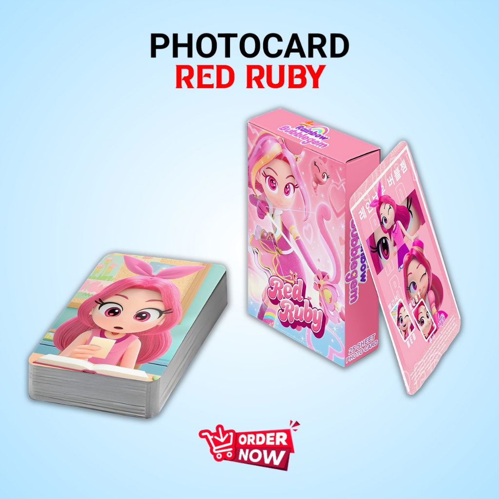 Jual PHOTOCARD SET RED RUBY RAINBOW BUBBLEGUM PREMIUM 1 PACK LIMITED ...
