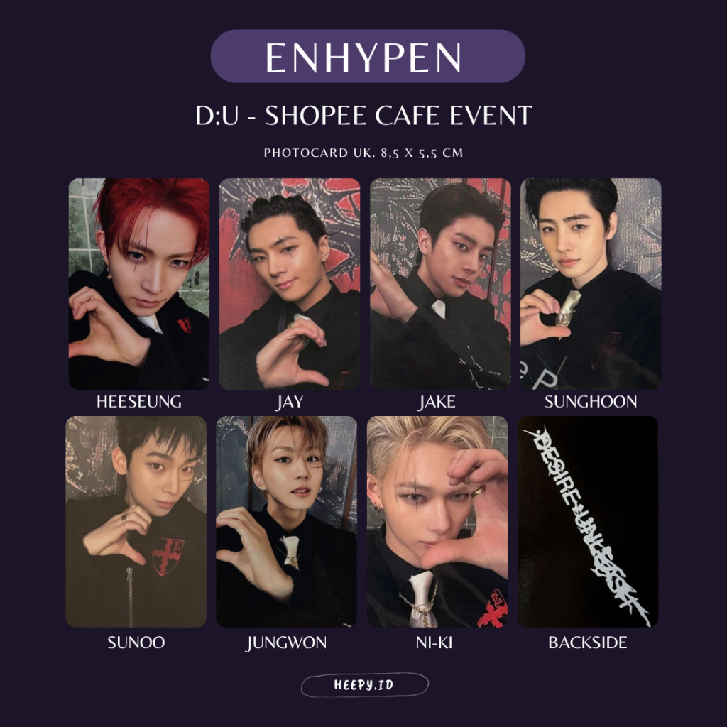 Jual [EN] UNOFFICIAL PHOTOCARD ENHYPEN DESIRE : UNLEASH | Shopee