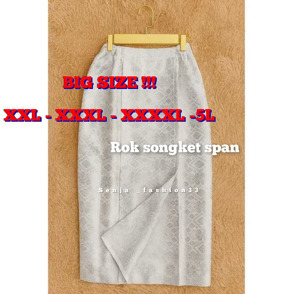 Jual JUMBO BIG SIZE / ROK SONGKET SPAN JUMBO S -5L , ROK SONGKET JUMBO ...