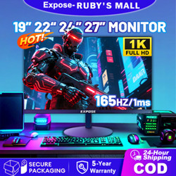 Monitor 19 inch Gaming Monitor IPS 178 1080p 165Hz PS3/PS4 HDMI/VGA 22/24/27 inch Monitor PC HDR