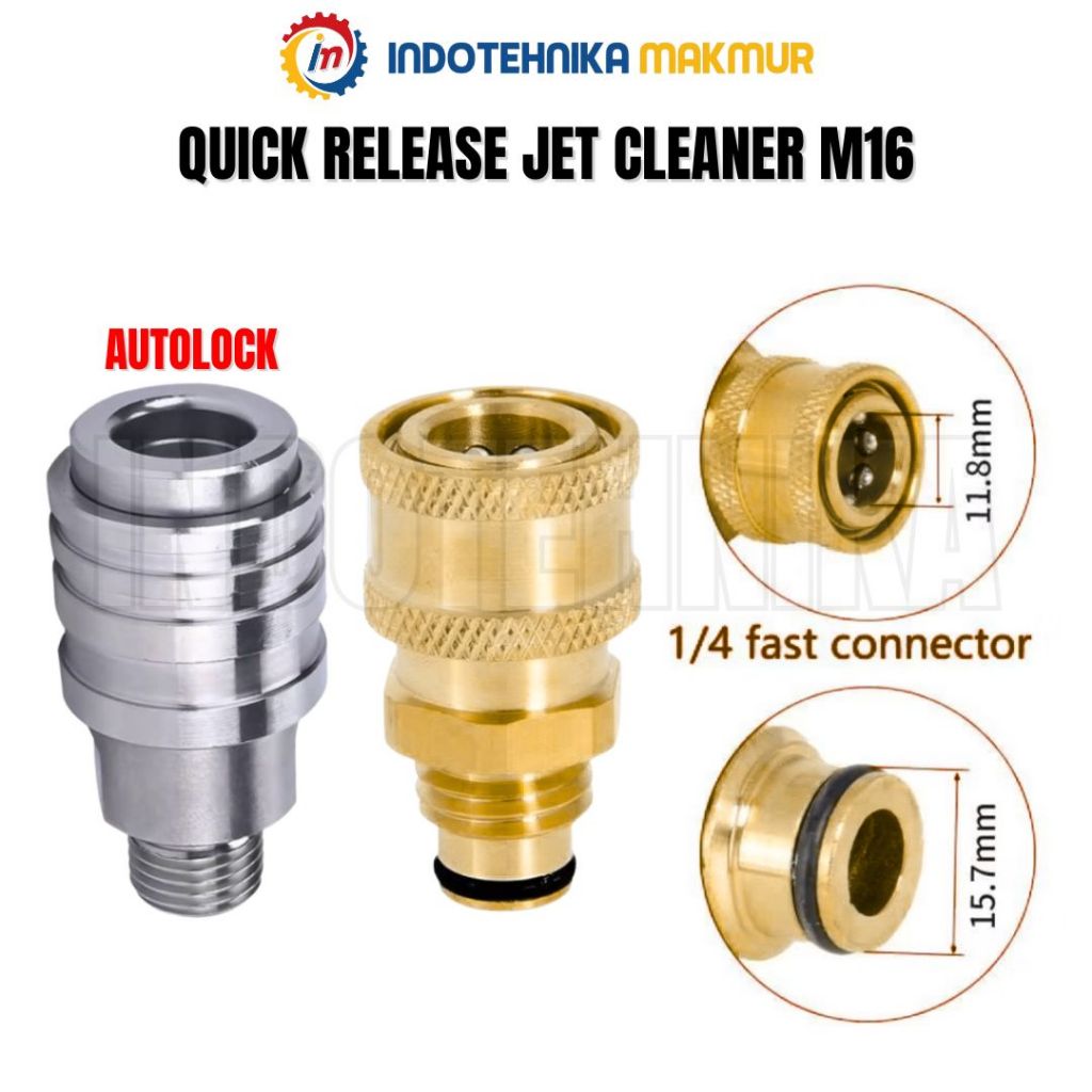 Jual Quick Release Jet Cleaner 1/4 M16 Autolock untuk Gun Bobi,Miniko ...