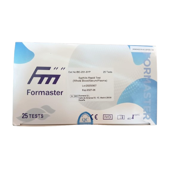 Jual FORMASTER Syphilis Rapid Test (Whole Blood/ Serum/ Plasma) isi 25 ...
