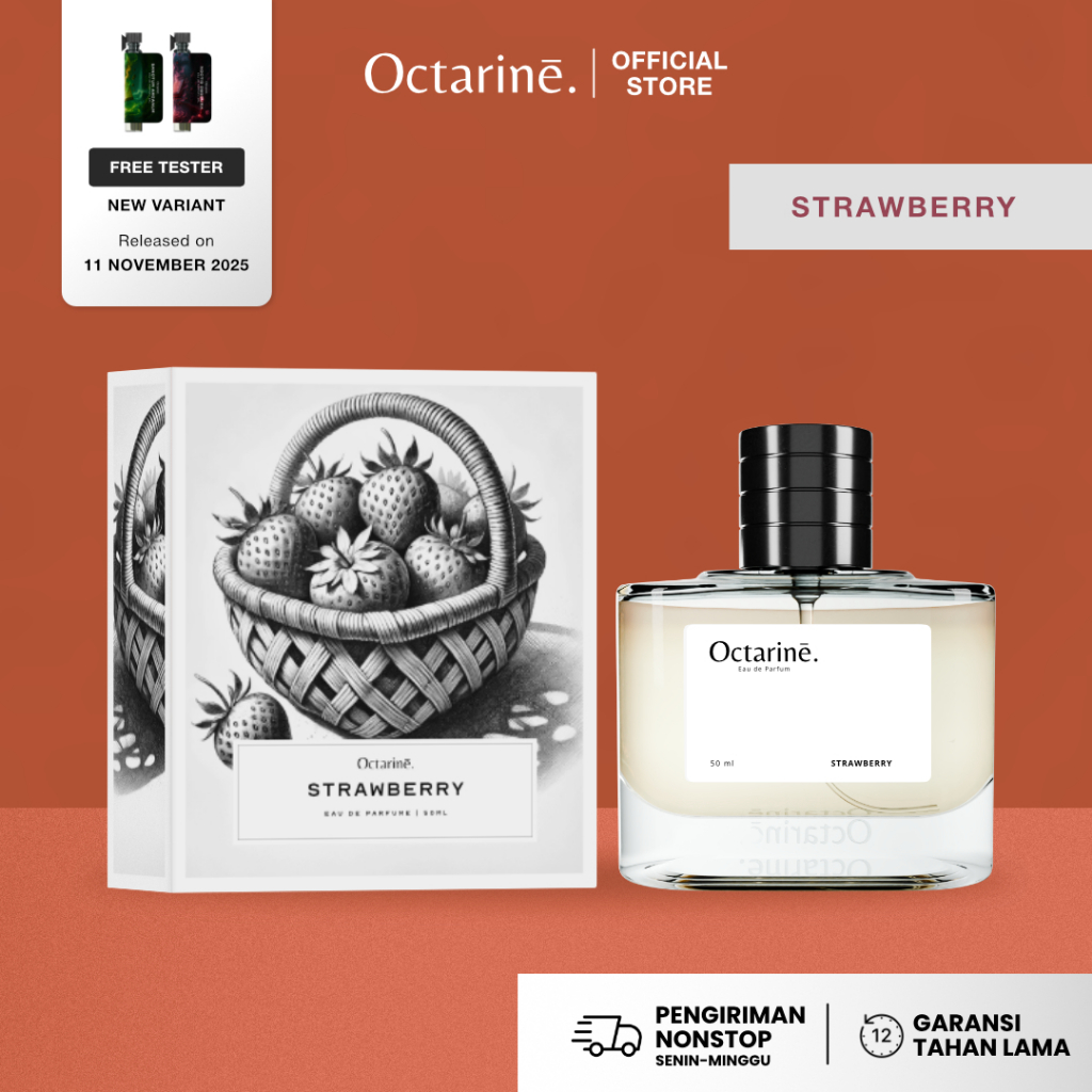 Jual Octarine - Strawberry Parfum Unisex Aroma Fruity Vanilla | Shopee ...