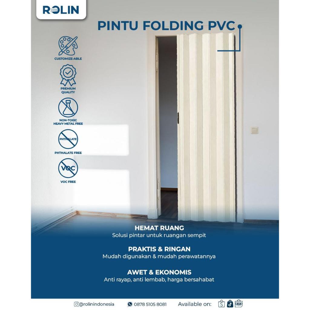 Jual Rolin Folding PVC Door 1 Arah | Shopee Indonesia