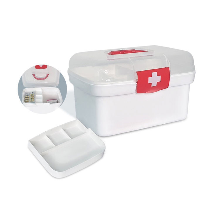 Jual Kotak Obat P3K Kotak Penyimpanan Obat Medicine Box Organizer Kotak ...