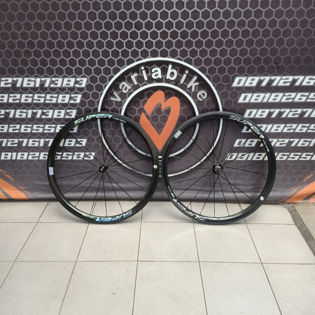 Jual Wheelset Superteam Carbon Profile 40 mm Rimbrake | Shopee Indonesia