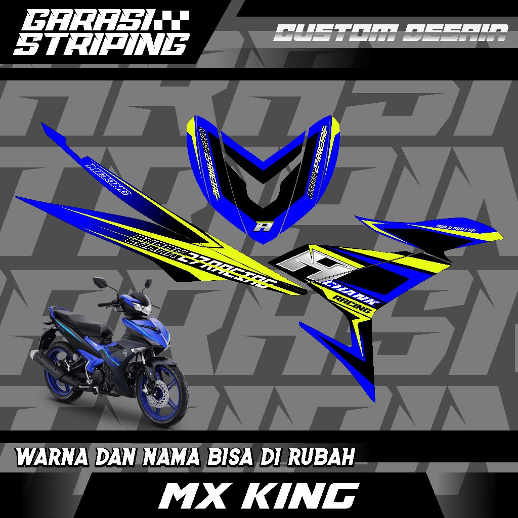 Jual STRIPING CUSTOM VARIASI TRANSPARAN MX KING STICKER VARIASI MOTIF ...