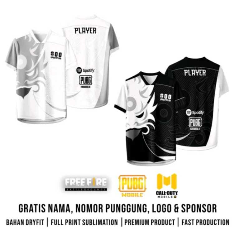 Jual Jersey Esport Wolf Gaming PUBG / CODM / FREE FIRE Custom Gratis ...